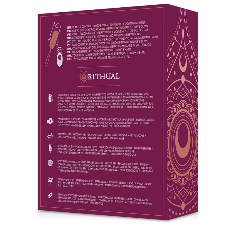 RITHUAL - REVA EGG REMOTE CONTROL UP&DOWN SYSTEM + VIBRATION - 4