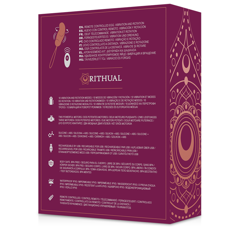 RITHUAL - ESHA EGG REMOTE CONTROL SYSTEM ROTATION + VIBRATION - 6