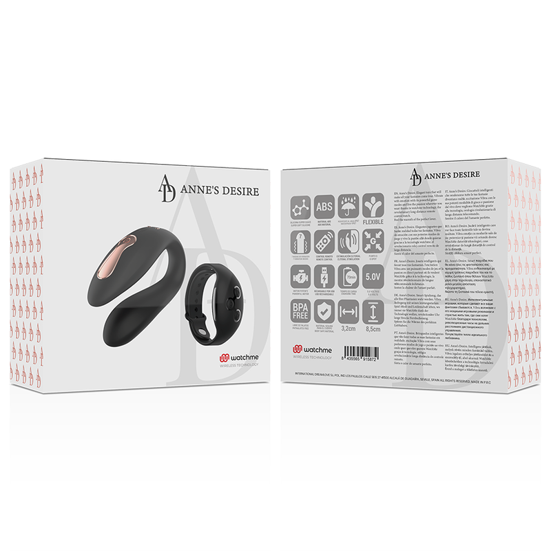 ANNE'S DESIRE - DUAL PLEASURE TECHNOLOGY IN BLACK WATCHME
