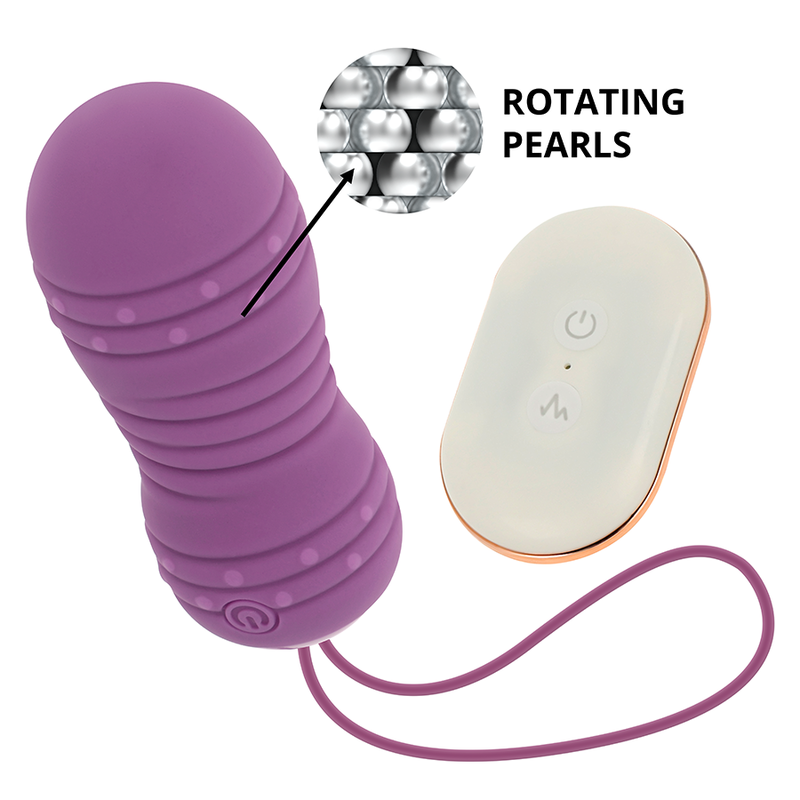 OHMAMA - REMOTE CONTROL ROTATING EGG 7 PATTERNS PURPLE - 3