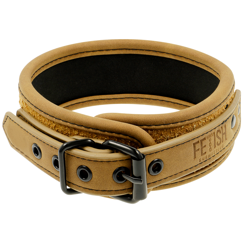 FETISH SUBMISSIVE ORIGEN - NEOPRENE LINED NECKLACE WITH CHAIN - 2