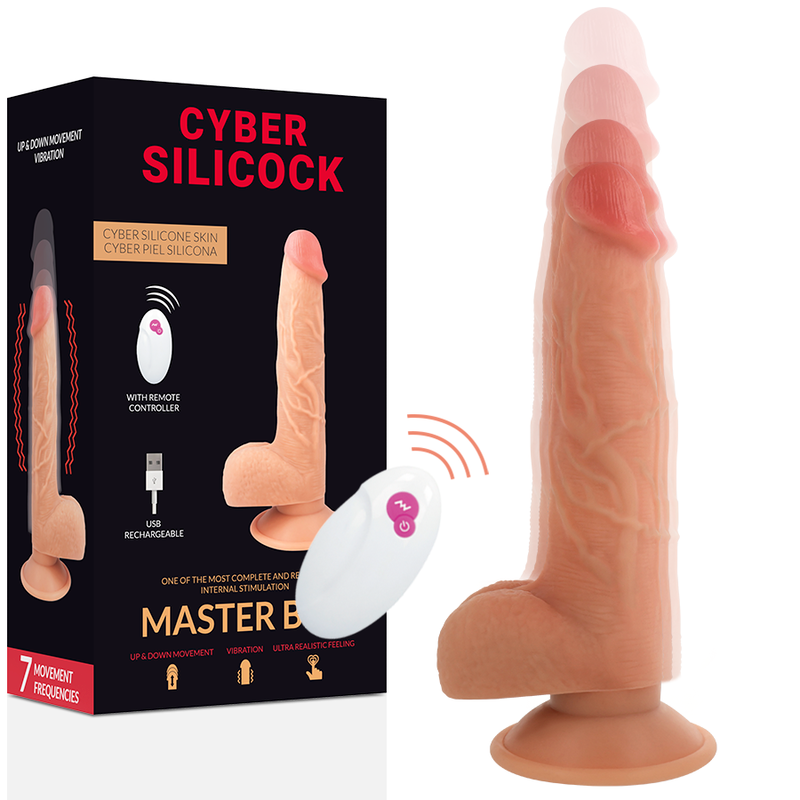 CYBER SILICOCK - REMOTE CONTROL REALISTIC MASTER BEN 23.88 CM -O- 4.3 CM - 7