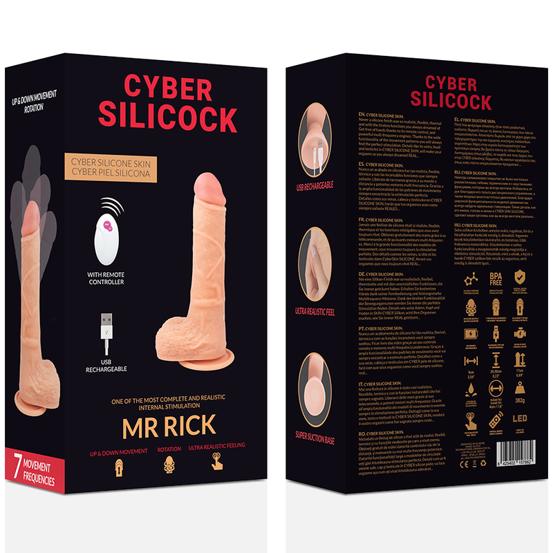 CYBER SILICOCK - TÉLÉCOMMANDE RÉALISTE MR RICK 20,9 CM -O- 4 CM