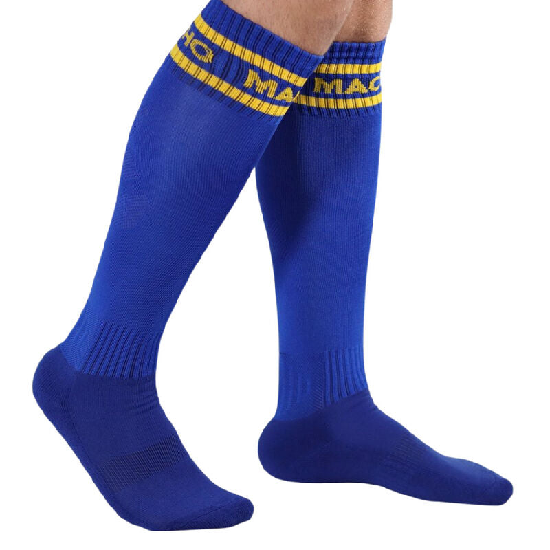 MACHO - LONG SOCKS ONE SIZE BLUE - ONE SIZE / BLUE - 9