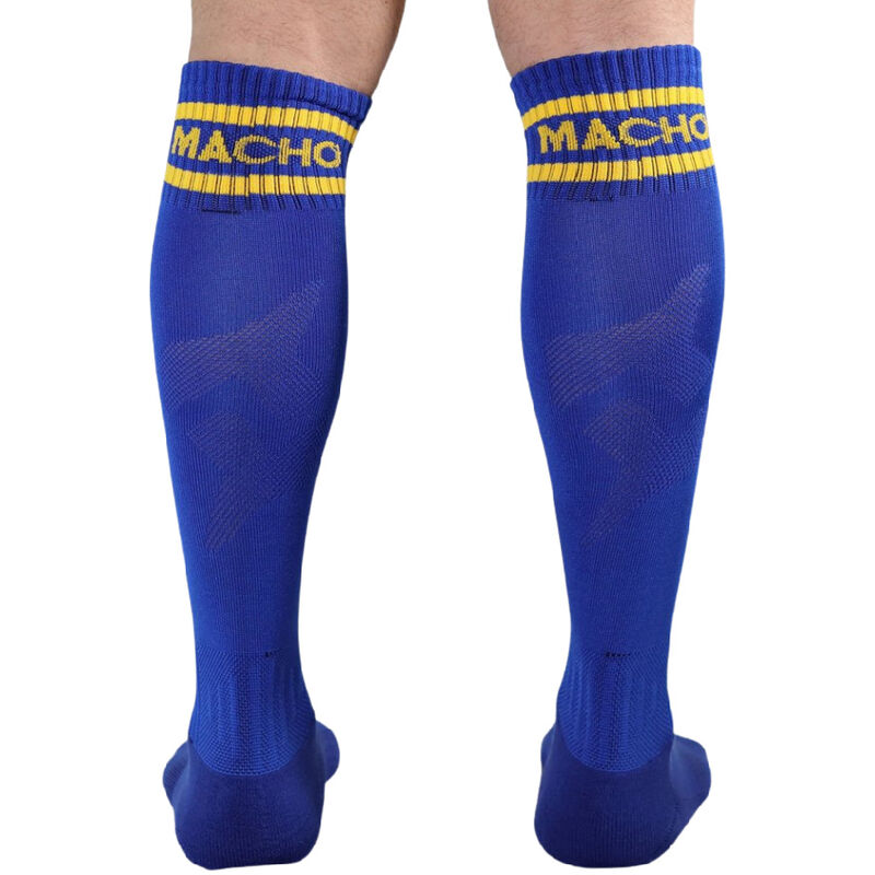 MACHO - LONG SOCKS ONE SIZE BLUE - ONE SIZE / PINK - 8