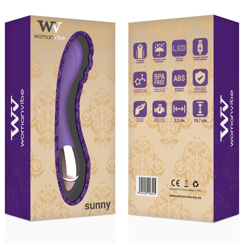 WOMANVIBE - SUNNY SILICONE RECHARGEABLE VIBRATOR - 2