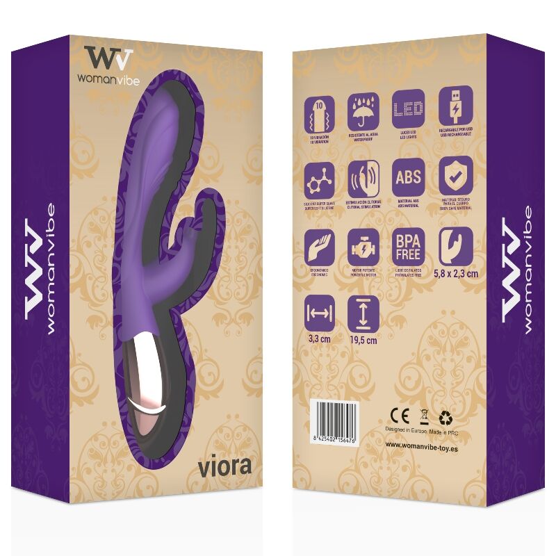 WOMANVIBE - VIORA SILICONE RECHARGEABLE VIBRATOR - 2