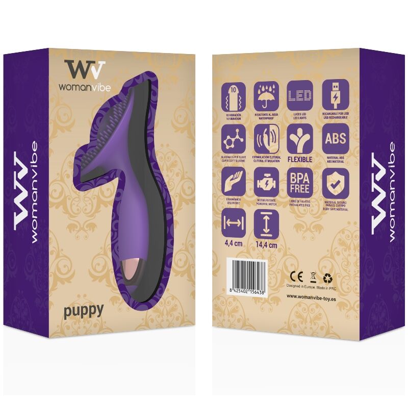 WOMANVIBE - PUPPY STIMULATOR RECHARGEABLE SILICONE - 3