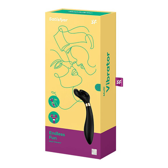 SATISFYER - ENDLESS FUN MULTI VIBRATOR 3 BLACK - BLACK - 17