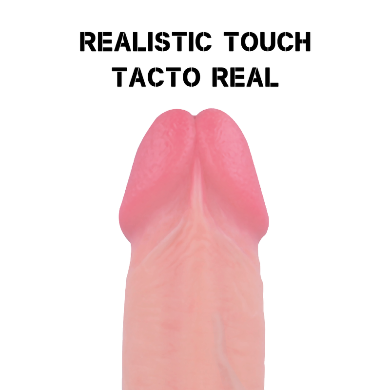 ROCKARMY - HARNESS + DUAL DENSITY TIGER REALISTIC DILDO 14 CM -O- 4.46 CM - 3