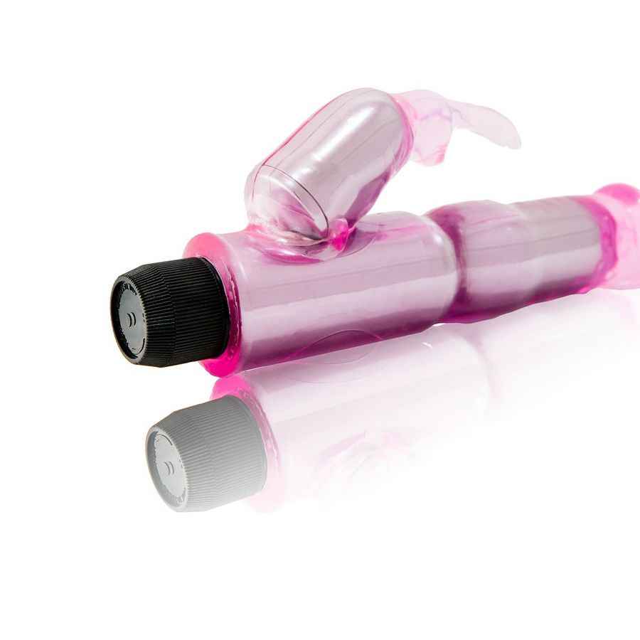 BAILE - VIBRATORE CON STIMOLATORE ROSA REGOLABILE - Secretroomsexyshop