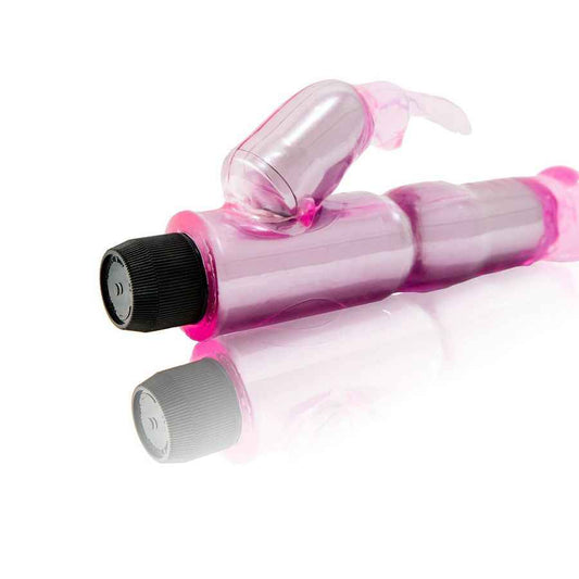 BAILE - VIBRATORE CON STIMOLATORE ROSA REGOLABILE - Secretroomsexyshop