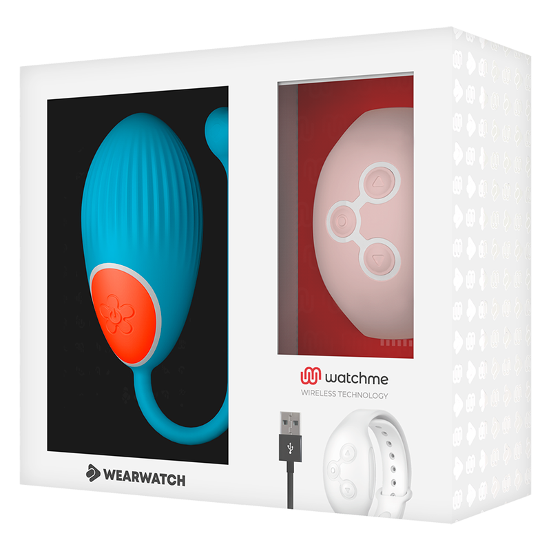 WEARWATCH - TÉLÉCOMMANDE WATCHME TECHNOLOGIE BLEU ŒUF / ROSE
