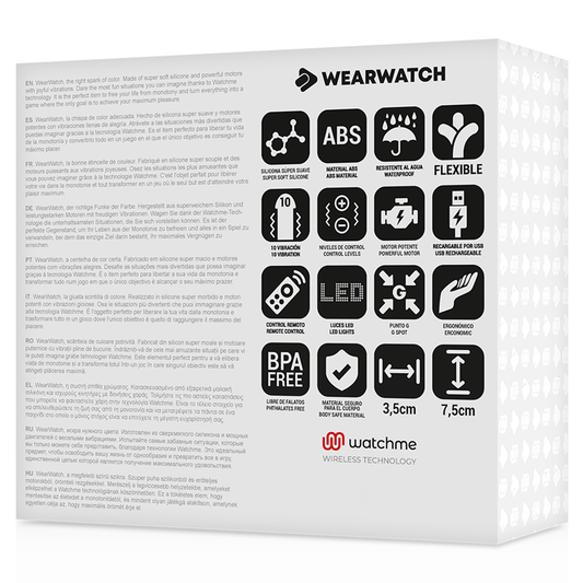 WEARWATCH - TÉLÉCOMMANDE WATCHME TECHNOLOGIE BLEU ŒUF / ROSE