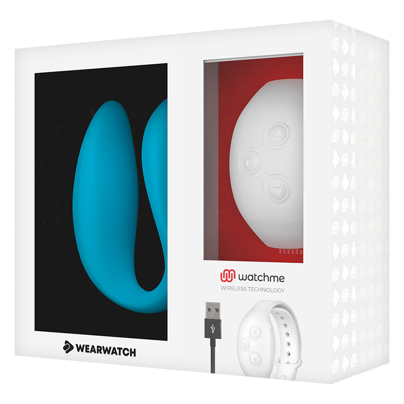 WEARWATCH - WATCHME DUAL TECHNOLOGY VIBRATOR INDIGO/SNOW - 5