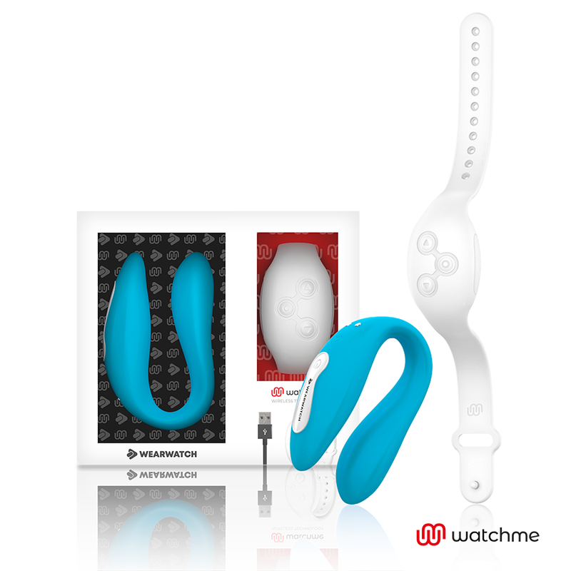 WEARWATCH - WATCHME DUAL TECHNOLOGY VIBRATOR INDIGO/SNOW - 2