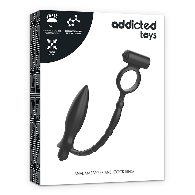 ADDICTED TOYS - BUTT PLUG WITH VIBRATING RING