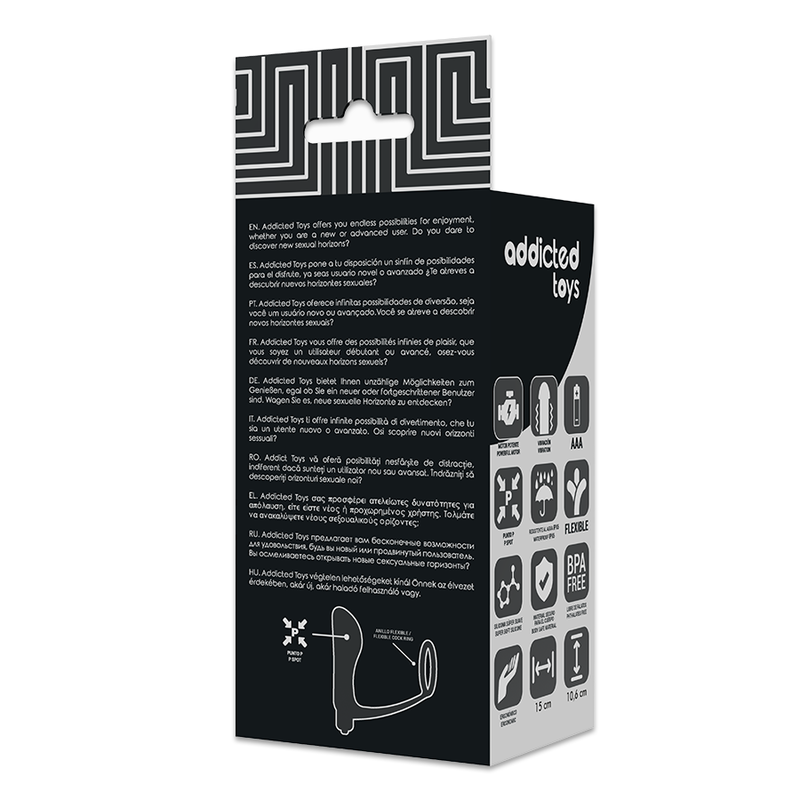 ADDICTED TOYS - VIBRATING BUTT PLUG WITH COCK RING