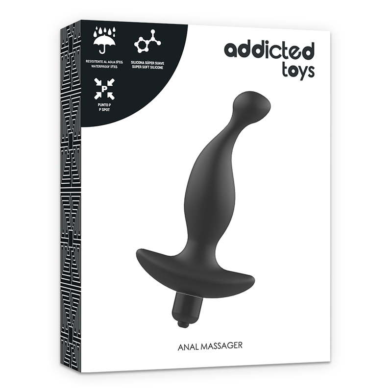 ADDICTED TOYS - ANAL MASSAGER WITH BLACK VIBRATIONMODEL 1 - 2