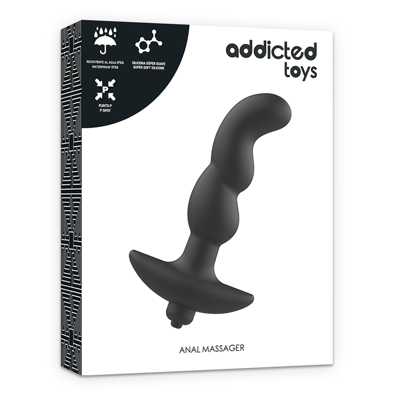 ADDICTED TOYS - ANAL MASSAGER WITH BLACK VIBRATION MODEL 2 - 2