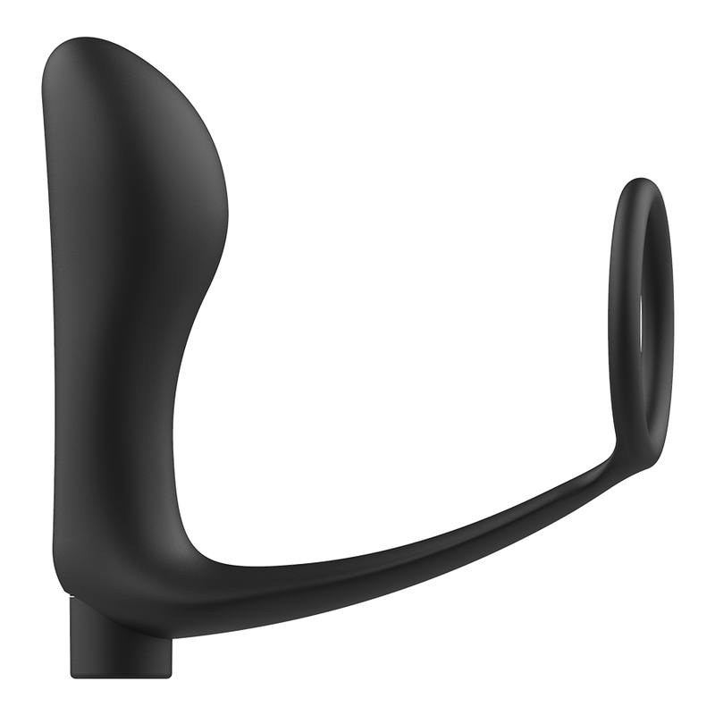 ADDICTED TOYS - PENIS RING WITH REMOTE CONTROL ANAL PLUG BLACK RECHARGEABLE - 2