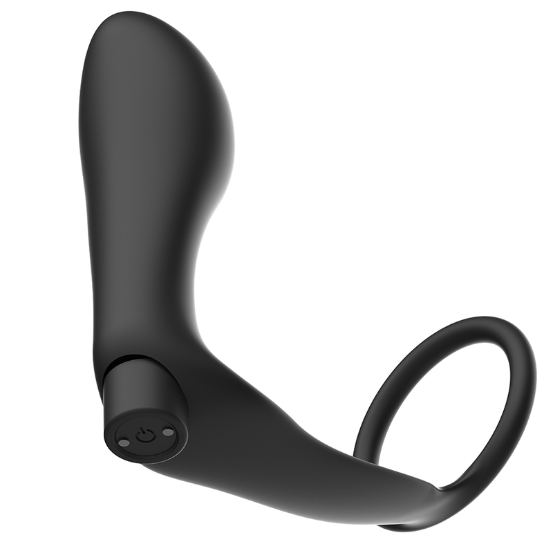 ADDICTED TOYS - PENIS RING WITH REMOTE CONTROL ANAL PLUG BLACK RECHARGEABLE - 3