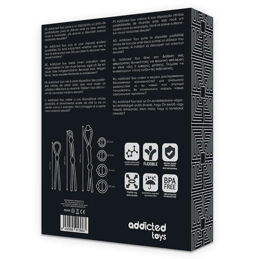 ADDICTED TOYS - ENSEMBLE D'ANNEAU PÉNITENSILES EN SILICONE FLEXIBLE 7 PIÈCES