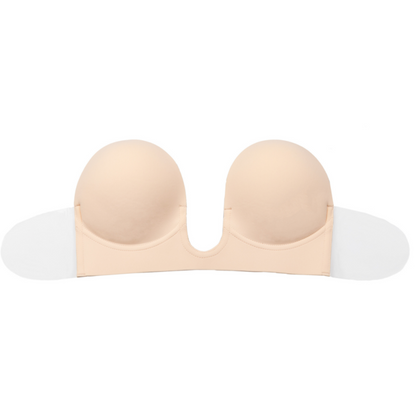 BYE-BRA - BEIGE U-CUP E BRA WITHOUT HANDLES