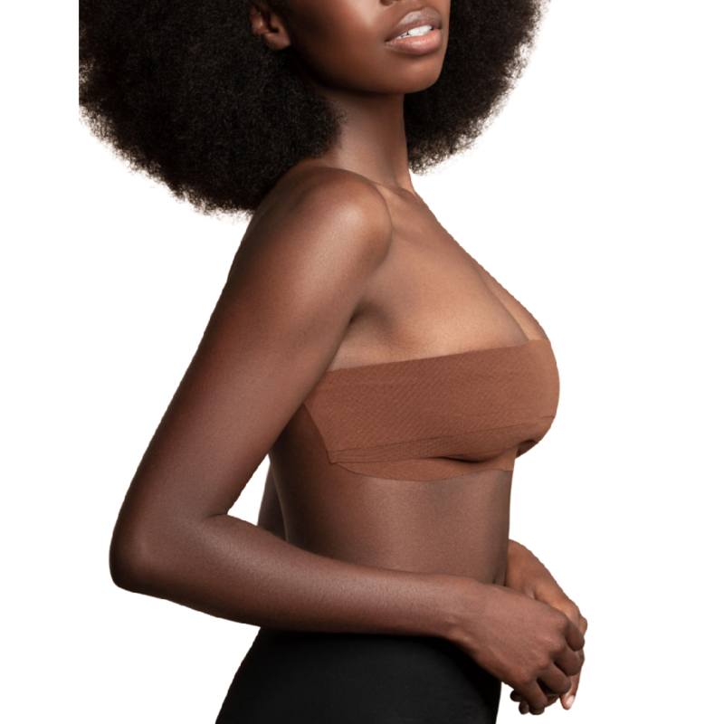 BYE-BRA - BODY TAPE 5 M X 6.5 CM + 3 PAIRS OF NIPPLE COVERS BROWN - 6