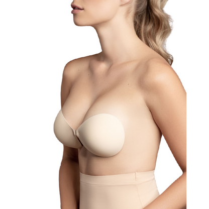 BYE-BRA - BRA INVISIBLE BEIGE CUP D - D / NATURAL - 32