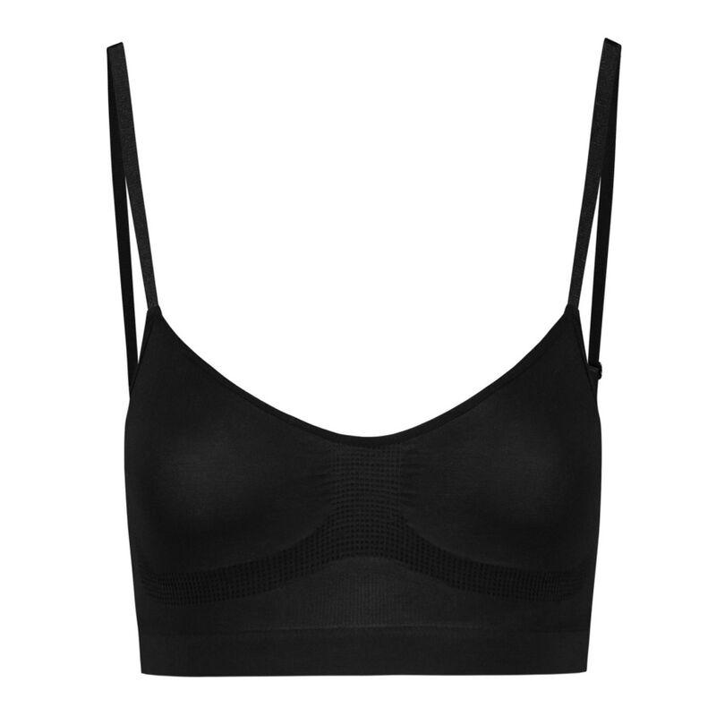 BYE-BRA - MEDIUM CONTROL SEAMLESS BRA BLACK SIZE L