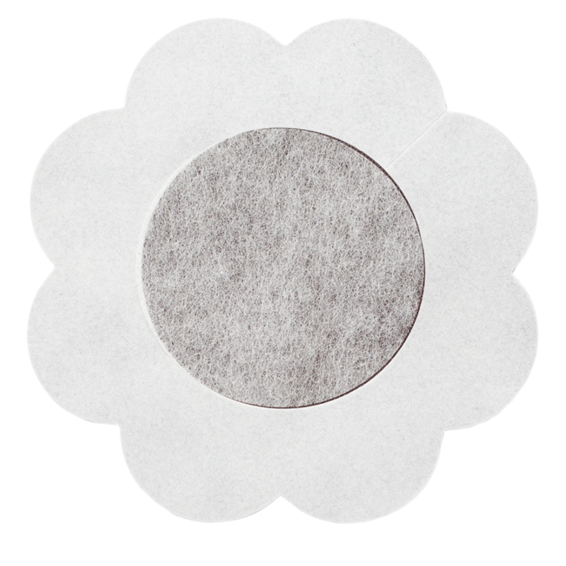 BYE-BRA - FLOWER NIPPLE CUPS PACK 3 UDS BROWN SIZE XL