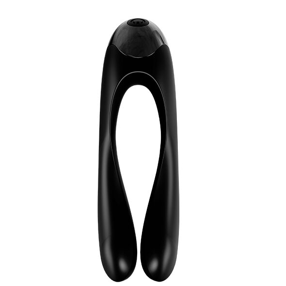 SATISFYER - CANDY CANE FINGER VIBRATOR BLACK - BLACK - 9