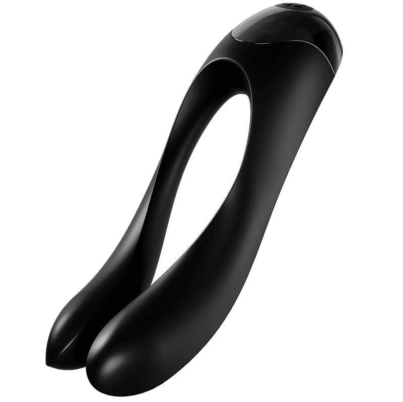 SATISFYER - CANDY CANE FINGER VIBRATOR BLACK - BLACK - 7