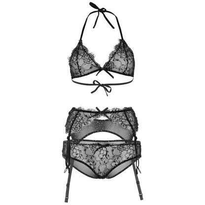 LEG AVENUE - SHINNY THREE PIECES SET M - 4