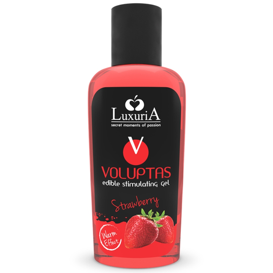 INTIMATELINE LUXURIA - VOLUPTAS EDIBLE MASSAGE GEL WARMING EFFECT - STRAWBERRY 100 ML - 1