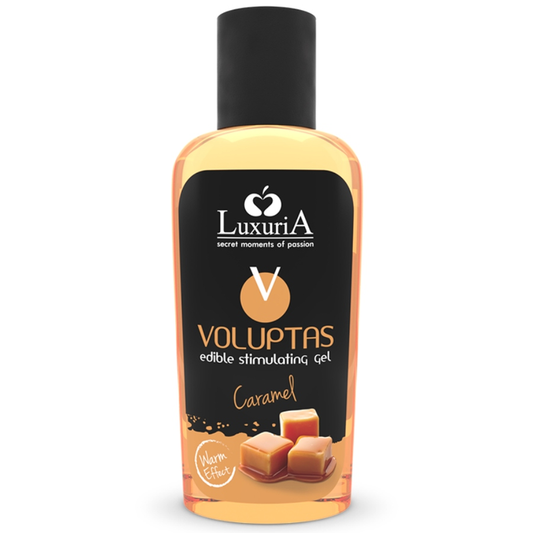 INTIMATELINE LUXURIA - VOLUPTAS EDIBLE MASSAGE GEL WARMING EFFECT - CARAMEL 100 ML - 1