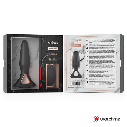 ANBIGUO - WATCHME REMOTE CONTROL VIBRATOR BUTT PLUG ALEXANDRU