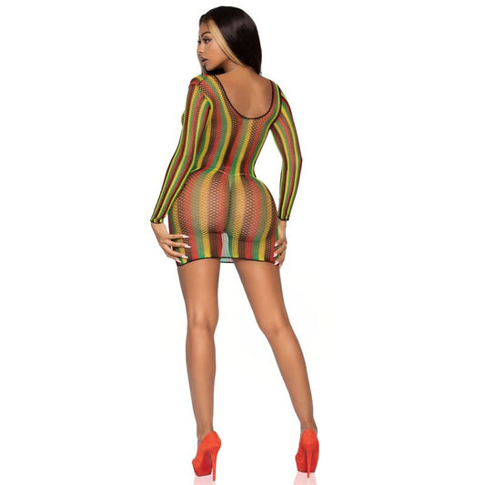LEG AVENUE - RASTA MINI DRESS ONE SIZE - 1