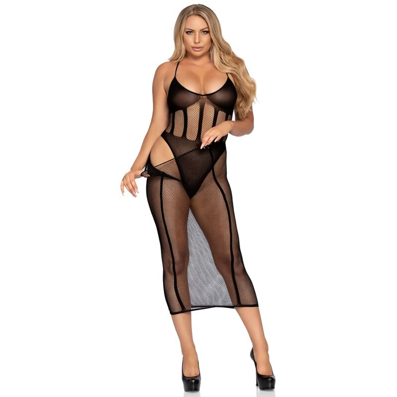 LEG AVENUE - BODYSUIT AND SKIRT SET ONE SIZE - 4