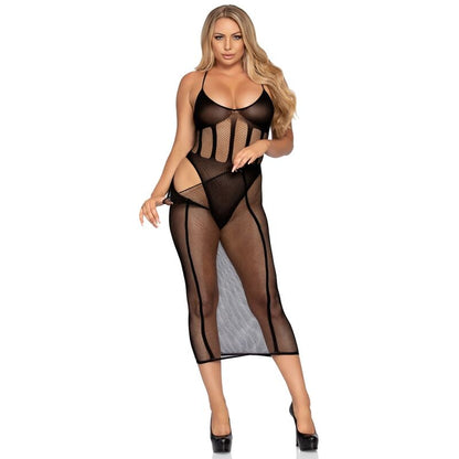 LEG AVENUE - BODYSUIT AND SKIRT SET ONE SIZE - 4