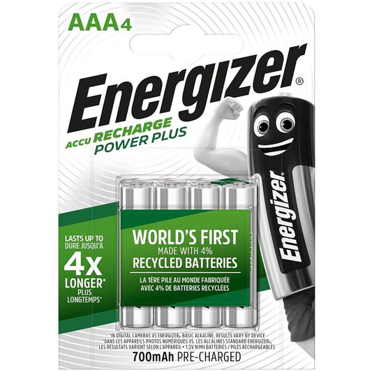 ENERGIZER - RECHARGEABLE BATTERIES AAA4 BLISTER 4 - 1
