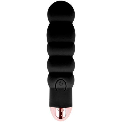 DOLCE VITA - RECHARGEABLE VIBRATOR SIX BLACK 7 SPEEDS - 4