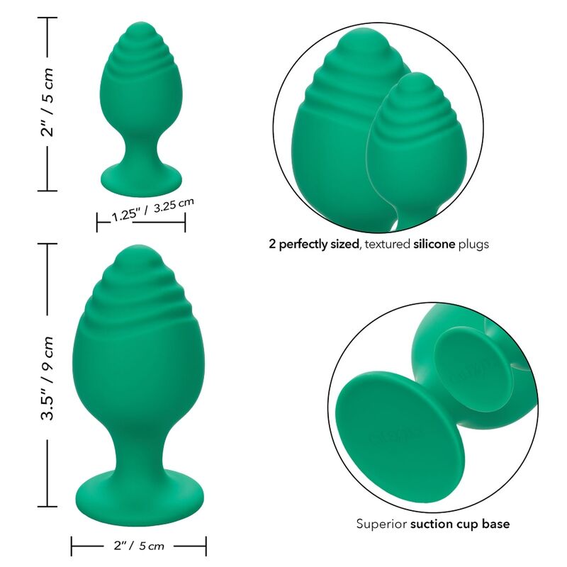 CALEXOTICS - CHEEKY BUTTPLUG GREEN - 6