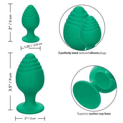 CALEXOTICS - CHEEKY BUTTPLUG GREEN - 6