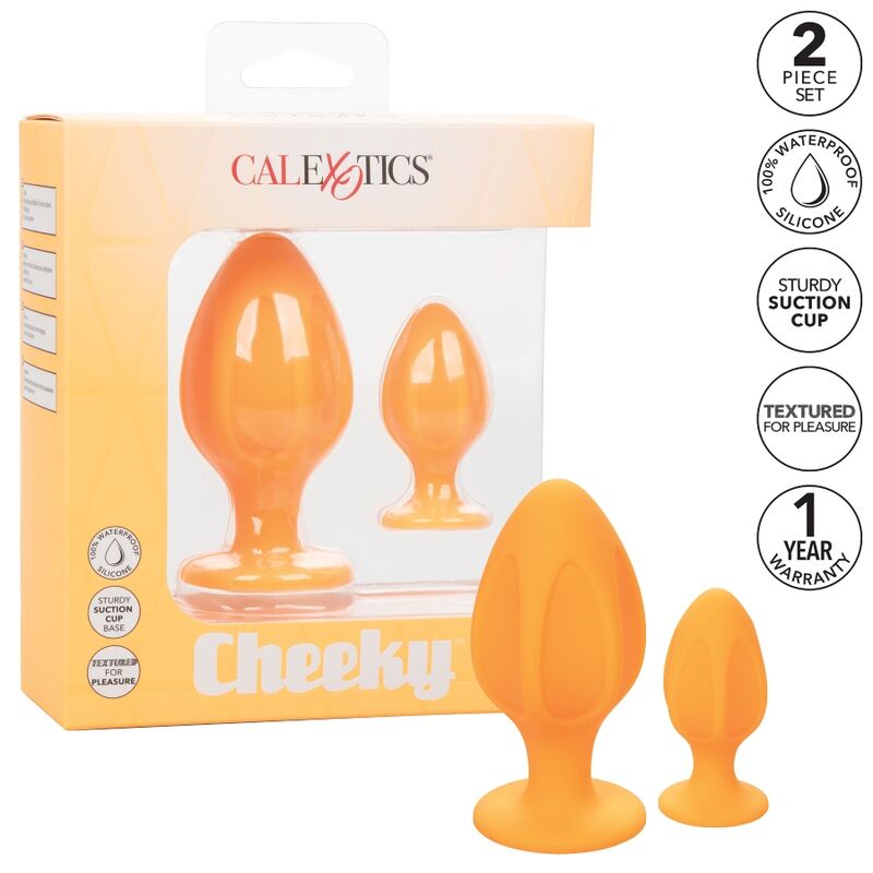 CALEXOTICS - CHEEKY BUTTPLUG ORANGE - 5