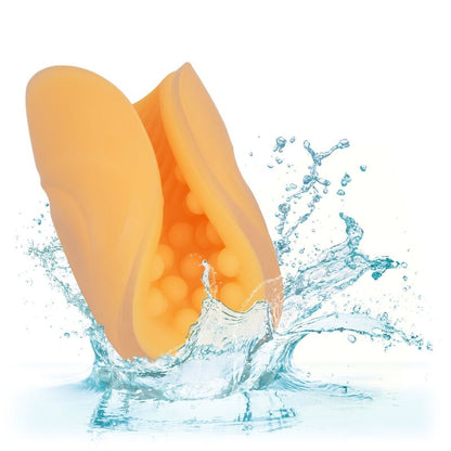 CALEXOTICS - ORANGE BEADED GRIP MASTURBATOR