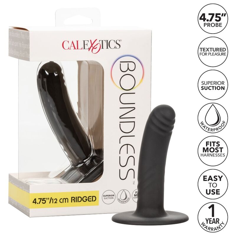 CALEXOTICS - BOUNDLESS DILDO 12 CM COMPATIBLE WITH HARNESS - 4