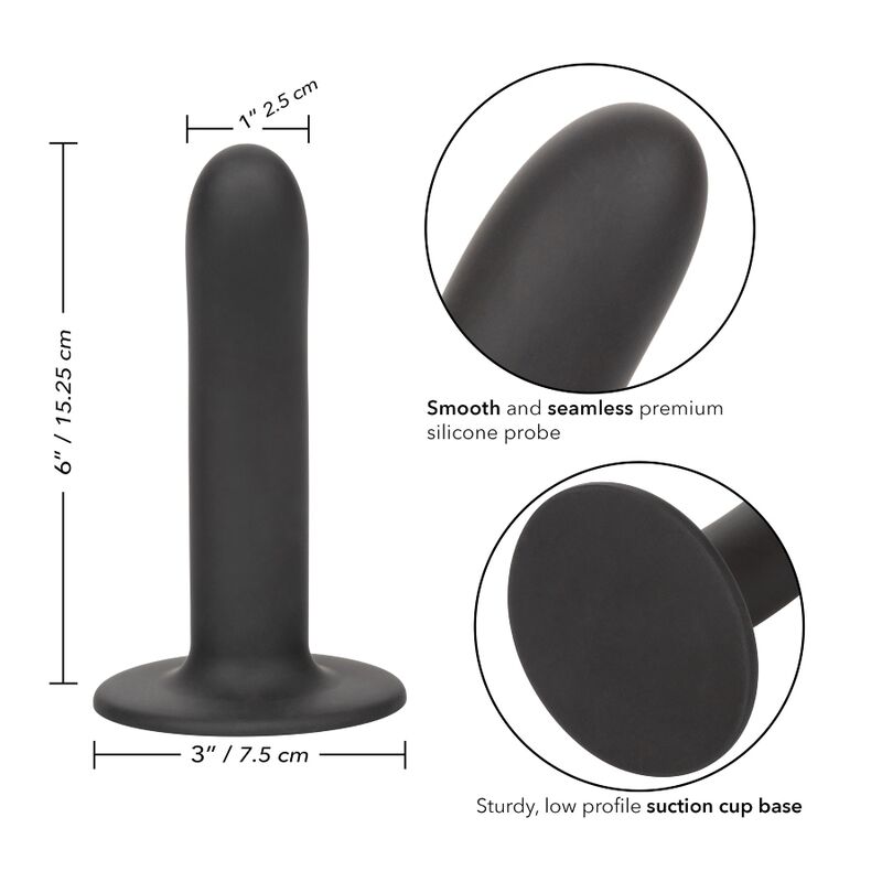 CALEXOTICS - BOUNDLESS DILDO 15.25 CM HARNESS COMPATIBLE SMOOTH - 4