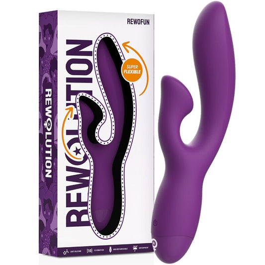 REWOLUTION - REWOFUN FLEXIBLE VIBRATOR WITH RABBIT - 1